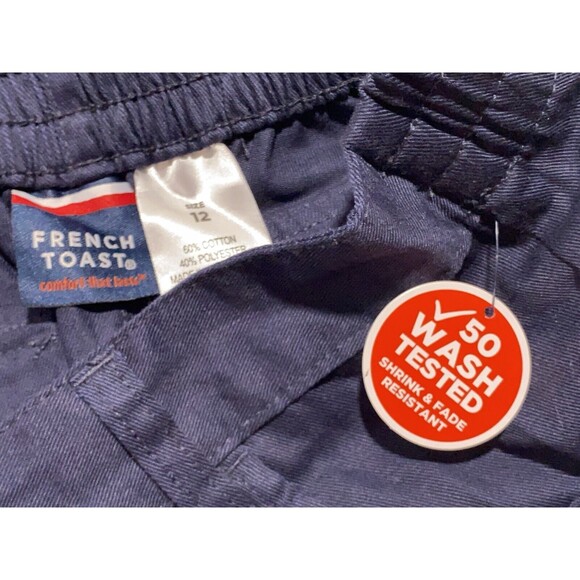 FRENCH Toast NAVY SHORTS Uniform Girl SZ‎ 12 Elastic Waist - Picture 11 of 11